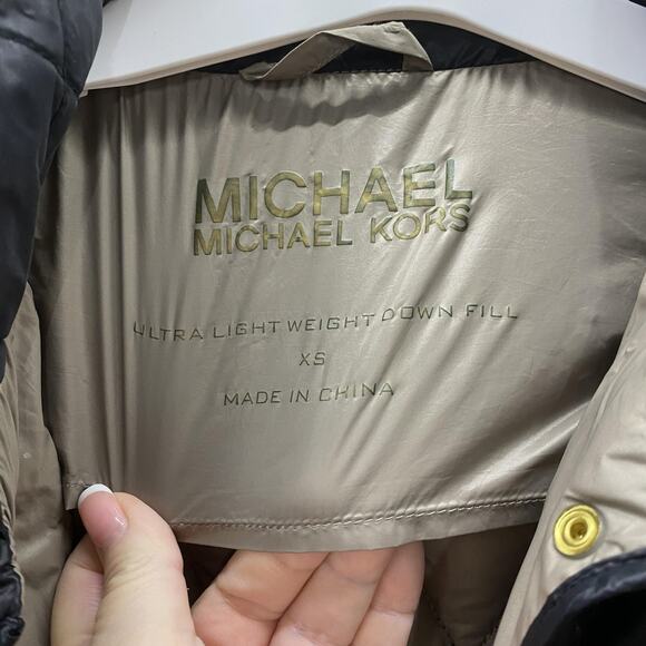 Michael Kors Jacket Womens XS Puffer Travel Quilted Ultra Light Down Coat - Picture 2 of 9